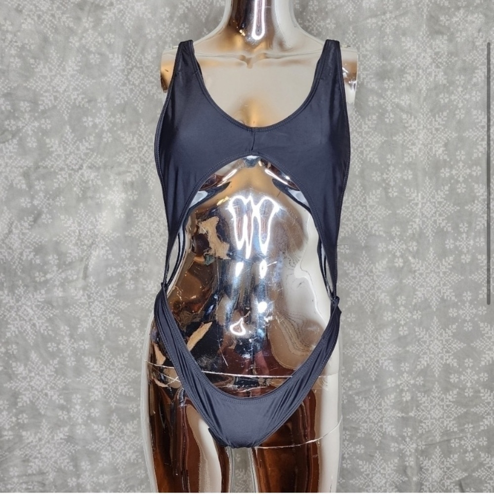 Black bikini one peice